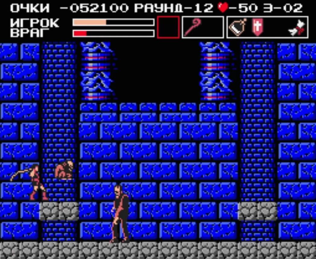 Vampire Killer - геймплей игры MSX2